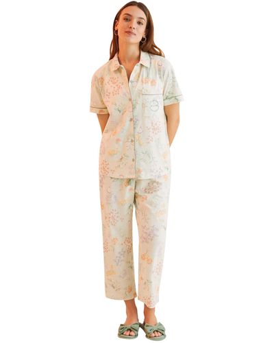 Women'secret Capri Pyjama-set - Zwart