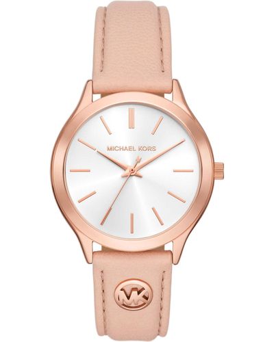 Michael Kors Ladiesleathers Mk7467 Wristwatch For Women - Multicolour