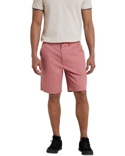 Mountain Warehouse Organic Woods Chino Shorts - Leicht, atmungsaktiv, LSF 50, viele Taschen, Kurze Hose - Ideal für - Pink