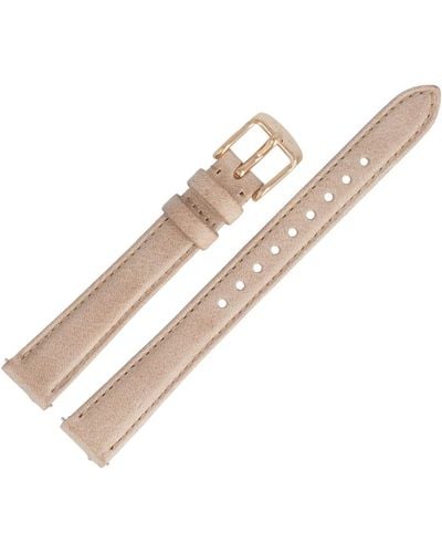 Fossil Es-3487 Watch Strap 14 Mm Leather Beige - Natural