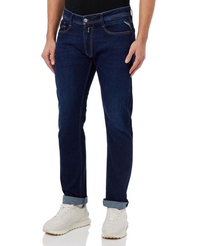 Replay Jeans Rocco Comfort-Fit mit Stretch - Blau