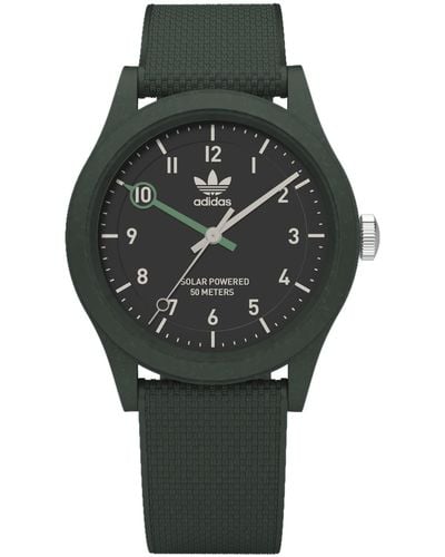 adidas Green Bio-Based Resin Strap Watch - Grigio