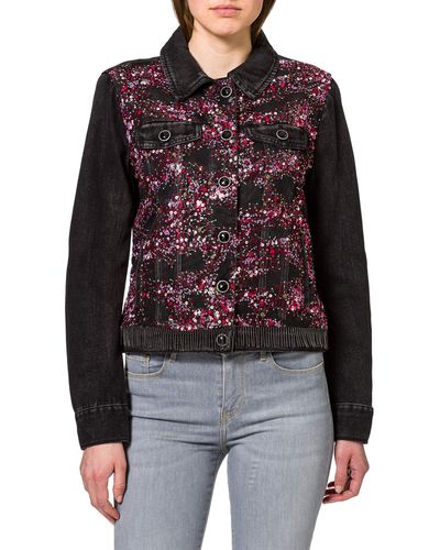 Desigual Chaq_alba Denim Jacket - Blauw