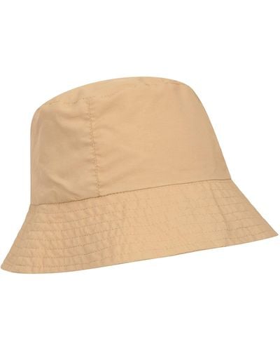 Mountain Warehouse Mens Packable Bucket Hat - Packable, Lightweight Sun Hat, Wide Brim Bucket Hat Packable Boonie Cap - Fishing - Natural