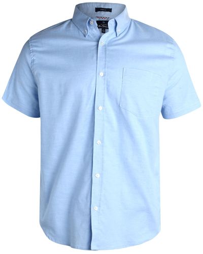 Ben Sherman Regular Fit Button Down Shirt - Casual Dress Shirt For - Blue