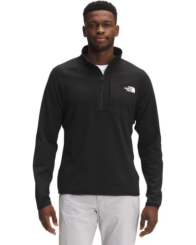 The North Face Canyonlands Half Zip Pullover Sweatshirt - Black