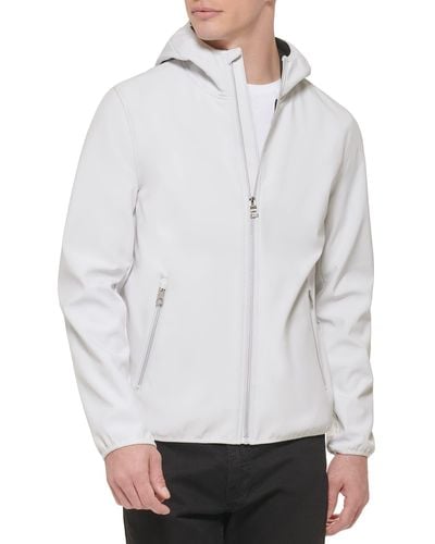 Guess Softshell Long Sleeve Hood Jacket - Gray