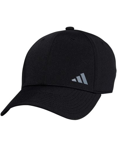 adidas Backless Ponytail Hat Adjustable Fit Baseball Cap - Schwarz