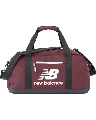 New Balance Leichtathletik Duffel Bag Athletic und Casual Wear One Size Fits Most NB Burgundy - Lila