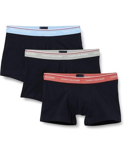 Tommy Hilfiger Boxer Short Trunks Underwear Pack Of 3 - Blue