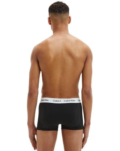 Calvin Klein , Boxer elasticizzati da uomo, confezione da 3, Nero