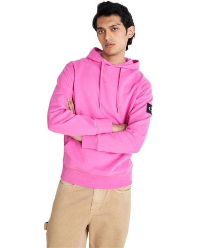 Calvin Klein Hoodie Badge Hoodie mit Kapuze - Pink