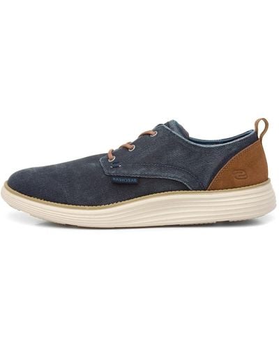 Skechers Status 2.0 Pexton S Canvas Oxford Navy 13 W - Blue