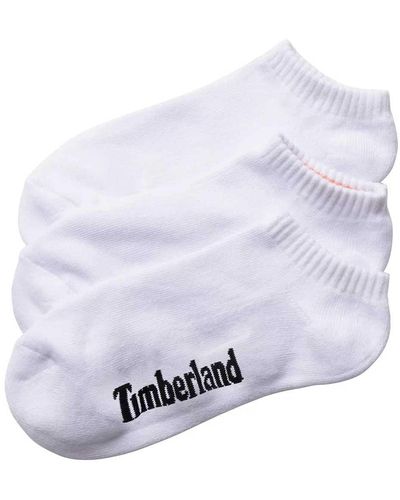 Timberland 3pp Core Sport No Show Socks File - White