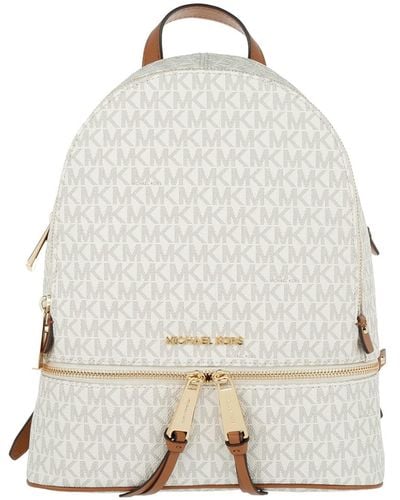 Michael Kors Rhea Zip Backpack - White