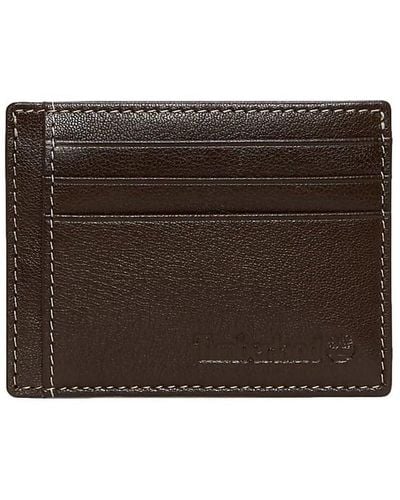 Timberland Milled Card Wallet Brown One Size Brown