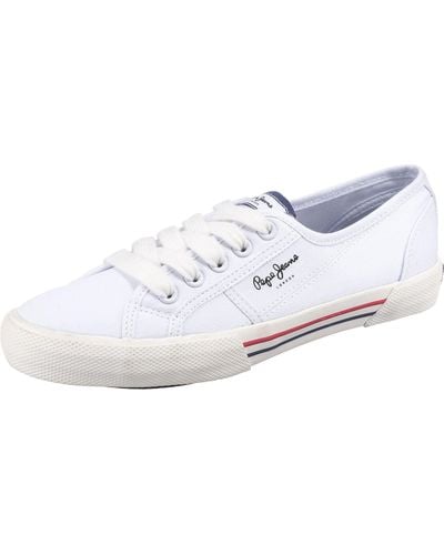 Pepe Jeans Brady Basic W Sneakers Voor - Wit