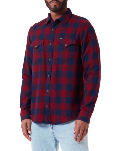 Lee Jeans Clean Western Shirt - Rosso