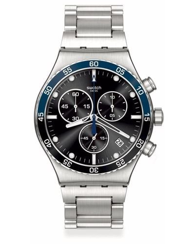 Swatch Analog-Digital Automatic Uhr mit Armband YVS507G - Mettallic