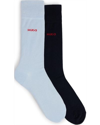 HUGO 2p Rs Uni Colours Cc Regular Socks - Blue