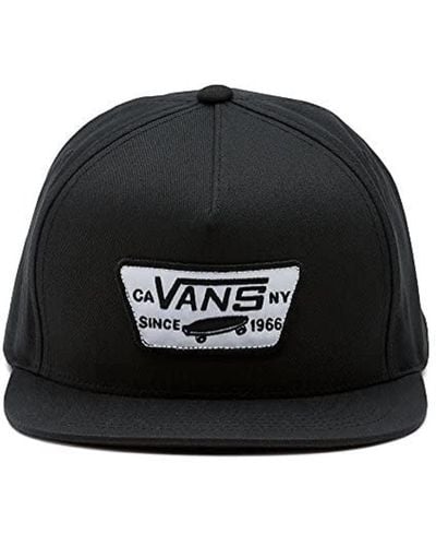 Vans Mn Full Patch Snap Snapback Baseball Cap Black Vqpu9rj