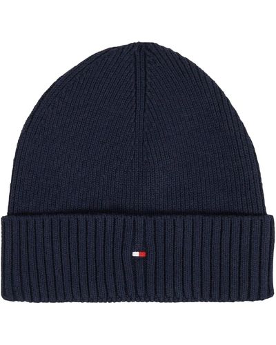 Lyst Hat UK Knit Men in S | Tommy for Beanie Hilfiger Blue \'corporate\'
