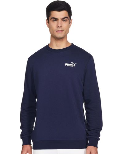 PUMA ESS Small Logo Crew TR Sudor - Azul