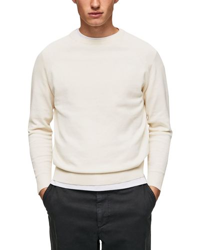 Pepe Jeans James Crew Long Sleeves Knits - White
