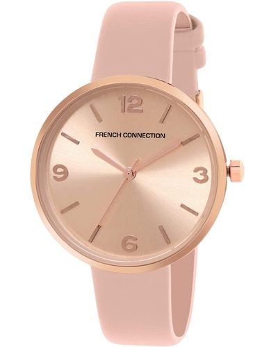 French Connection Analog Rose Gold Dial Watch-fcn00019c - Natural
