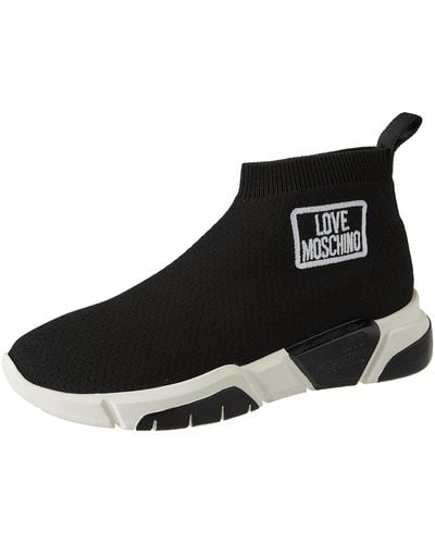 Love Moschino Sneakerd.running35 Calzino Shoe - Black