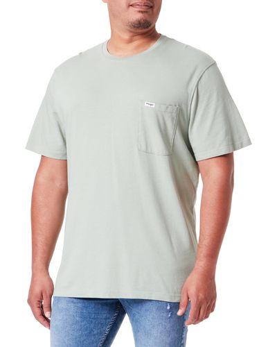Wrangler Tè Tascabile T-Shirt - Grigio