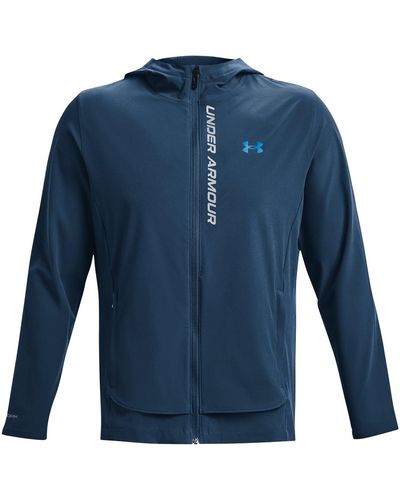 Under Armour S Outrun The Storm Jacket Blue M