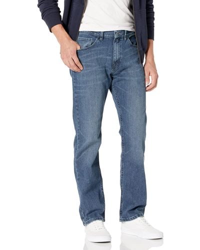 Nautica Big and Tall 5 Pocket Relaxed Fit Stretch Jean - Bleu