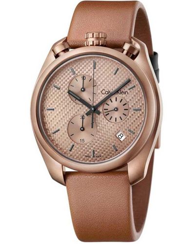 Calvin Klein Control Chronograaf Horloge K6z17tgk - Roze