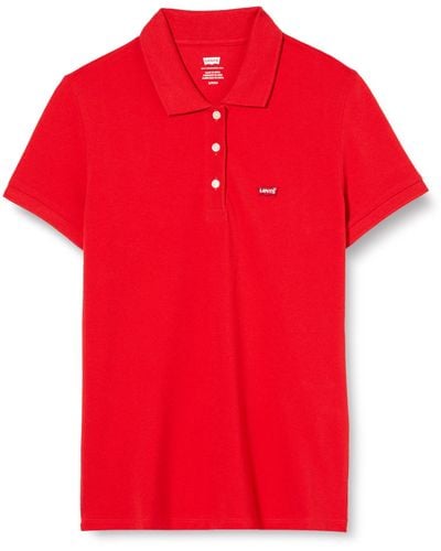 Levi's Slim Housemark Polo Shirt - Red