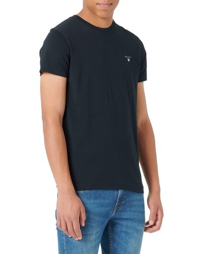 GANT Solid T-Shirt Uomo - Nero
