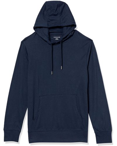 Amazon Essentials Sweatshirt à Capuche Entièrement en Jersey Léger - Bleu