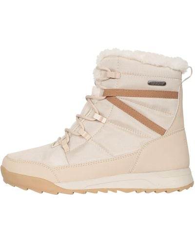 Mountain Warehouse Leisure Womens Snowboots - Snowproof, Faux Fur, Sherpa Lining, High Traction Outsole, Warm - Ideal For Winter - Natural