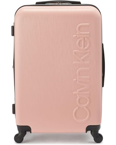 Calvin Klein Hard Side Upright Spinner Leichter Koffer - Pink