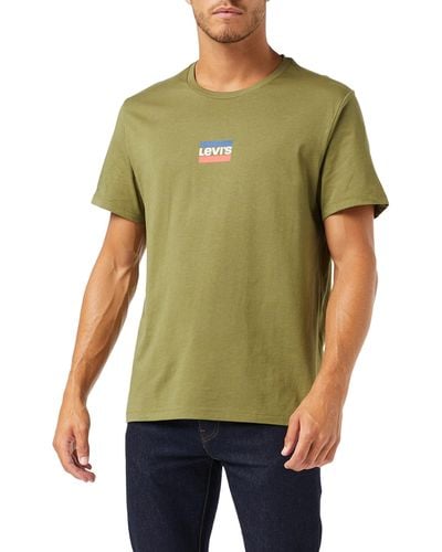 Levi's Té de Cuello Redondo gráfico Camiseta - Verde