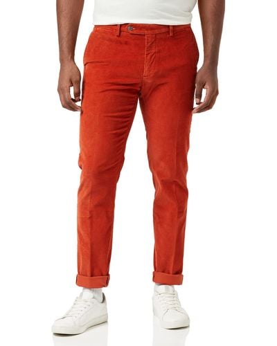 Hackett Cord Chino Trousers - Red