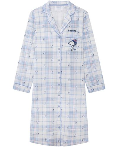 Women'secret Pijama Corto 100% algodón Snoopy Juego - Blanco
