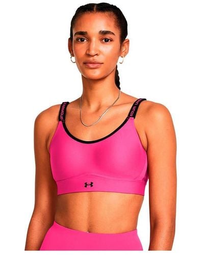 Under Armour Infinity Mid Impact Sport-BH, - Pink