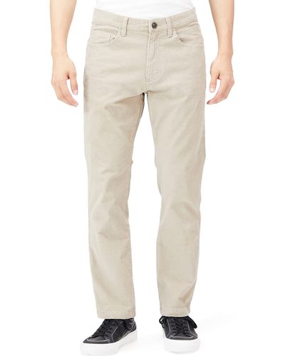 Goodthreads Straight-fit 5-pocket Comfort Stretch Corduroy Trousers - Natural