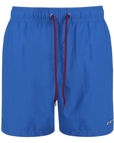 Ben Sherman S Swim Shorts In Dark Blue Medium Length