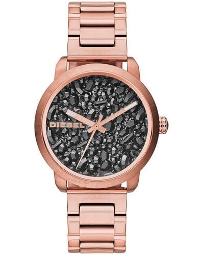 DIESEL Analog-quartz Grey Dial Watch Dz5427 - Pink