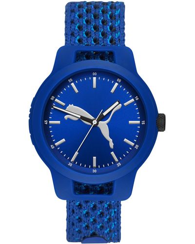 PUMA Reset V1 Nylon Watch - Blue