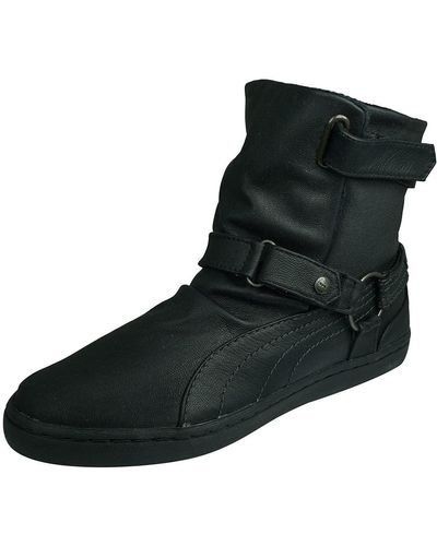 PUMA Mevo Mid Leather Boots-black-5