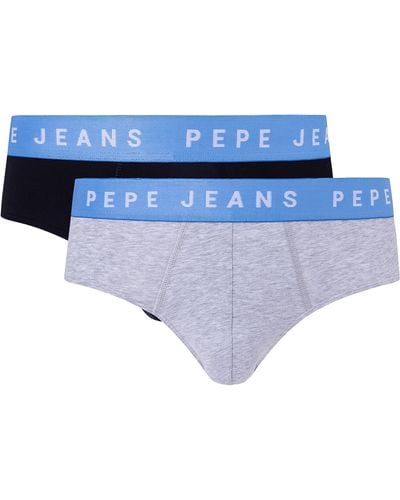 Pepe Jeans Logo Bf Lr 2p Slips - Wit