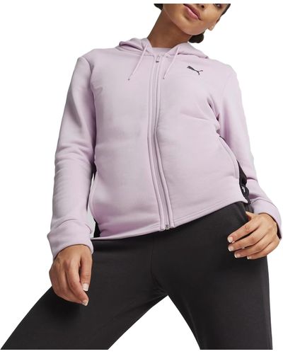 PUMA Classics Trainingsanzug mit Kapuze MGrape Mist Purple - Weiß